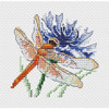 Dragonfly And Cornflower Cross Stitch Kit By MP Studia