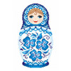 Russian Doll 2 Printed Cross Stitch Kit By MP Studia