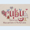 Ruby Anniversary Cross Stitch Chart only By Nia