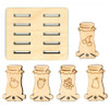 Set Of 10 Jam Jar Thread Organisers With Holder By MP Studia