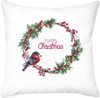 Merry Wreath Pillow Counted Cross Stitch Kit By Luca S