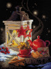 Winter Tea Time Counted Cross Stitch Kit by Riolis