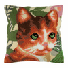 Cat Cushion Cross Stitch Kit by Trimits