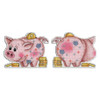 Happy Piggy Bank Cross Stitch Kit On Plastic Canvas By MP Studia