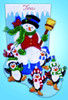 Penguin Party Felt Christmas Stocking Making Kit By Design Works