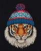 Theo the Sports Tiger Counted Cross Stitch Kit By Panna