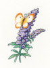 Buddleia Butterfly Cross Stitch Kit by Heritage Craft