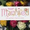 Just Married Cross Stitch Chart Only by Nia