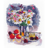 Still Life With Daisies Cross Stitch Kit By Oven