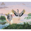 Dancing Cranes Cross Stitch Kit By Oven