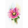 Pink Anemone Cross Stitch Kit By MP Studia