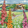 Hollyhock Farm Cross Stitch Kit by Karen Carter