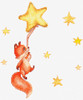 Fox with Stars Counted Cross Stitch Kit By Luca-S