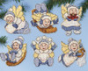 Winter Angel Christmas Tree Ornaments Kit by Design Works