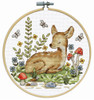 Deer with Hoop Counted Cross Stitch Kit by Design Works