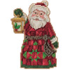 Santa with Lantern Cross Stitch And Beading Kit by Mill Hill