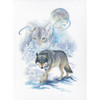 Moon Wolf Cross Stitch Kit by RTO