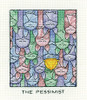 The Pessimist Cross Stitch Kit by Peter Hill
