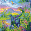 The Era of Dinosaurs Counted Cross Stitch Kit by Riolis