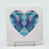 Geometric Heart Cross Stitch Kit by Meloca Designs