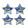 Winter Stars: Set of 4 Counted Cross Stitch By Orchidea