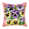Pansies Cushion Cross Stitch Kit by Orchidea