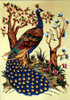 Peacock Garden Tapestry Canvas by Diamant