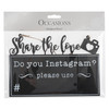 Table Decoration: Instagram Board: Share the Love: Black