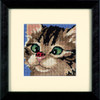Cross-Eyed Kitty Mini Needlepoint Kit by Dimensions
