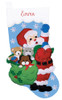 Santa Toy Bag Stocking Christmas Felt Kit By  Design Works