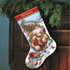 Santa's Journey Stocking Counted Cross Stitch Kit: The Gold Collection by Dimensions