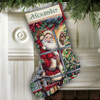 Candy Cane Santa Stocking Counted Cross Stitch Kit: The Gold Collection by Dimensions