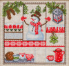 Happy Holidays Christmas Cross Stitch Kit By VDV