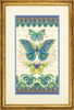 Peacock Butterflies Counted Cross Stitch Kit by Dimensions