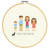 All in the Family Counted Cross Stitch Kit with Hoop by Dimensions