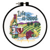 Life is Good Learn-a-Craft Counted Cross Stitch Kit by Dimensions