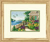 Bayside Cottage Gold Petite Counted Cross Stitch Kit by Dimensions