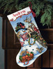 Snowman Gathering Stocking Counted Cross Stitch Kit by Dimensions