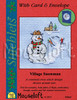 Village Snowman Cross Stitch Kit by Mouseloft