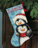 Hugging Penguins Stocking Needlepoint Kit by Dimensions