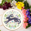 Folk Hare Embroidery Kit by Kathy Pilcher