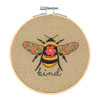 Bee Kind Crewel Embroidery Kit with Hoop by Dimensions