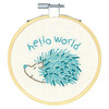 Hello Hedgehog Crewel Embroidery Kit with Hoop by Dimensions