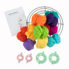 Pom Pom Wreath Kit: Rainbow