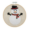 Punch Needle Kit: Floss and Hoop: Snowman