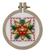 Counted Cross Stitch Mini Star Hooped Kit By Pako