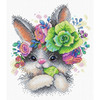 Charming Rabbit Counted Cross Stitch Kit By MP Studia