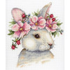 Rabbit In Flowers Counted Cross Stitch Kit By MP Studia