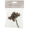 Glitter Acorns on Wire: 8 Pieces: Bronze