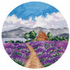 Lavender Scene Counted Cross Stitch Kit By Oven